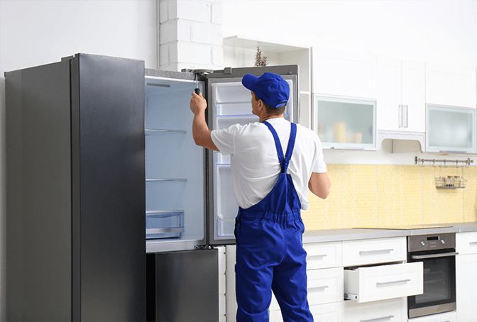 Abu Dhabi refrigerator light and switch repair - Abu Dhabi Appliance Repair fixing interior lighting issues in a Siemens fridge
